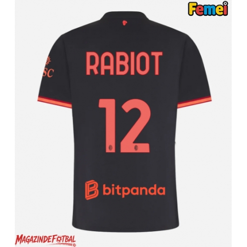 AC Milan Adrien Rabiot #12 Tricou Fotbal Replică 2026-27 Femei Treilea AC Milan Adrien Rabiot #12 Tricou Fotbal Replică 2026-27 Femei Treilea